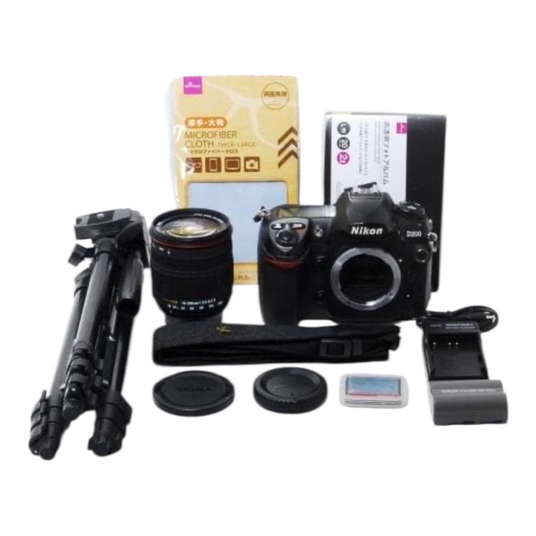 三脚付きNikon D200＋18-200mm 高倍率ズーム