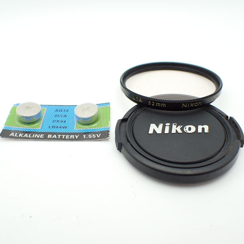 【動作確認済実用品】Nikon FM シルバー＆Ai 35mm f2.8 電池付