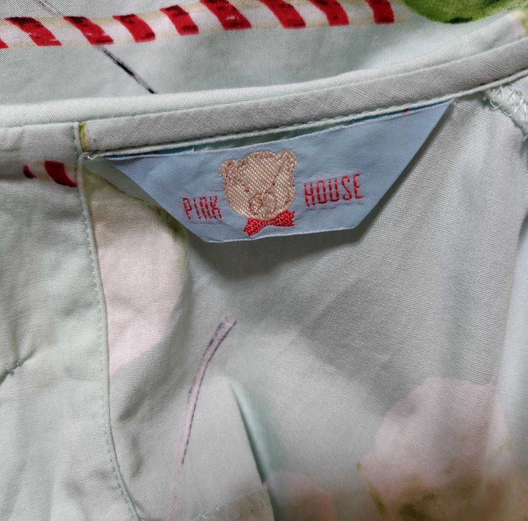 ピンクハウス　クリームソーダプリントミディワンピース