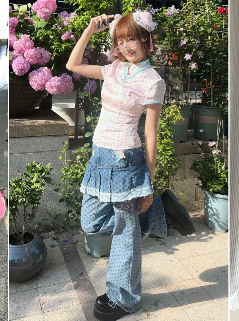 BETWEENAND デニム パンツ スカート