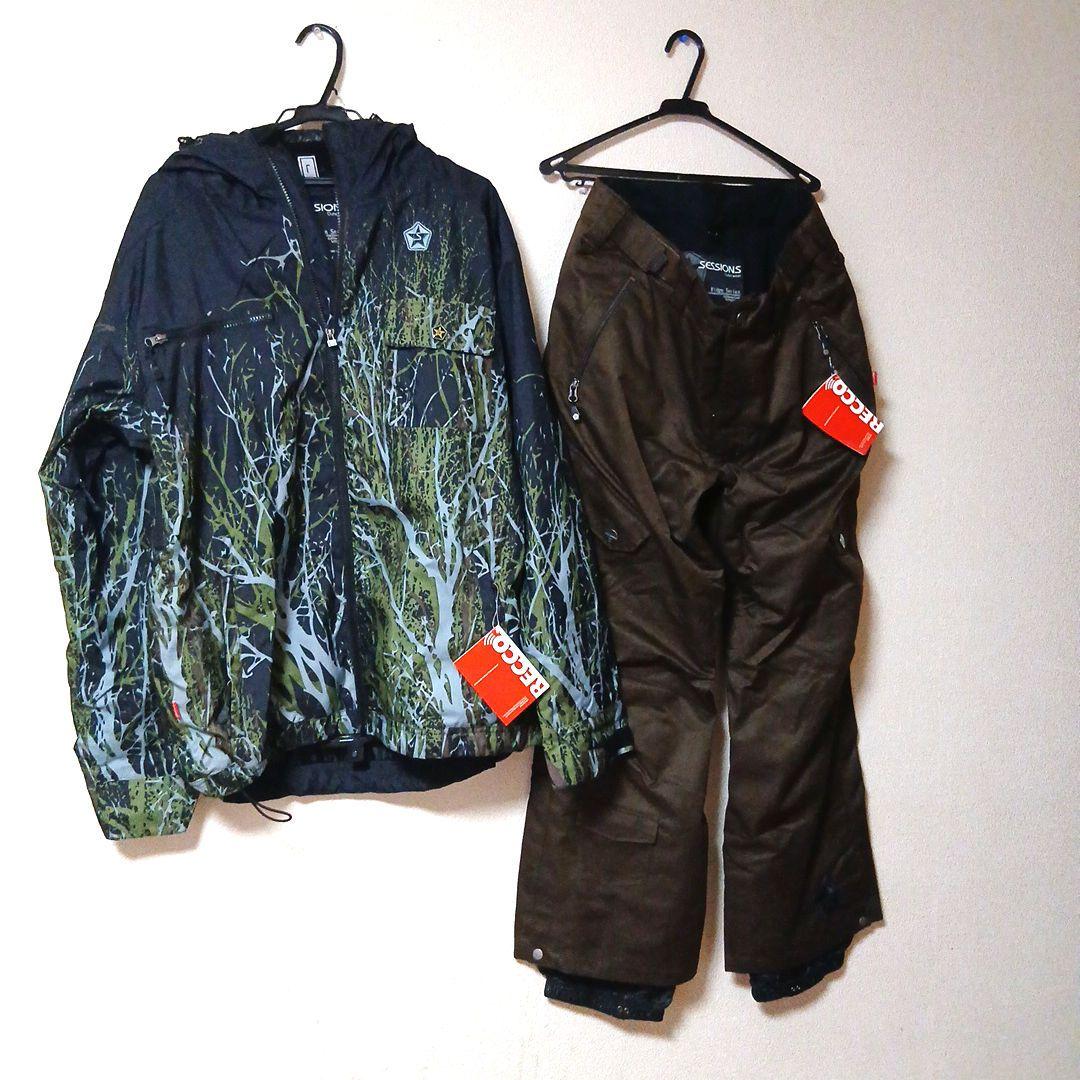 SESSIONS スノーボードウェア上下セット(L)　新品未使用　RECCO搭載