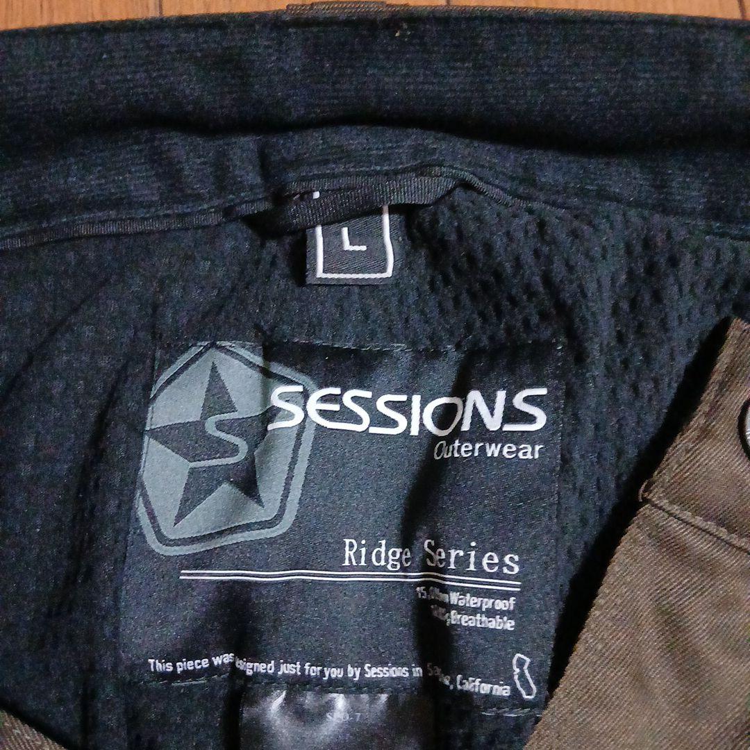 SESSIONS スノーボードウェア上下セット(L)　新品未使用　RECCO搭載