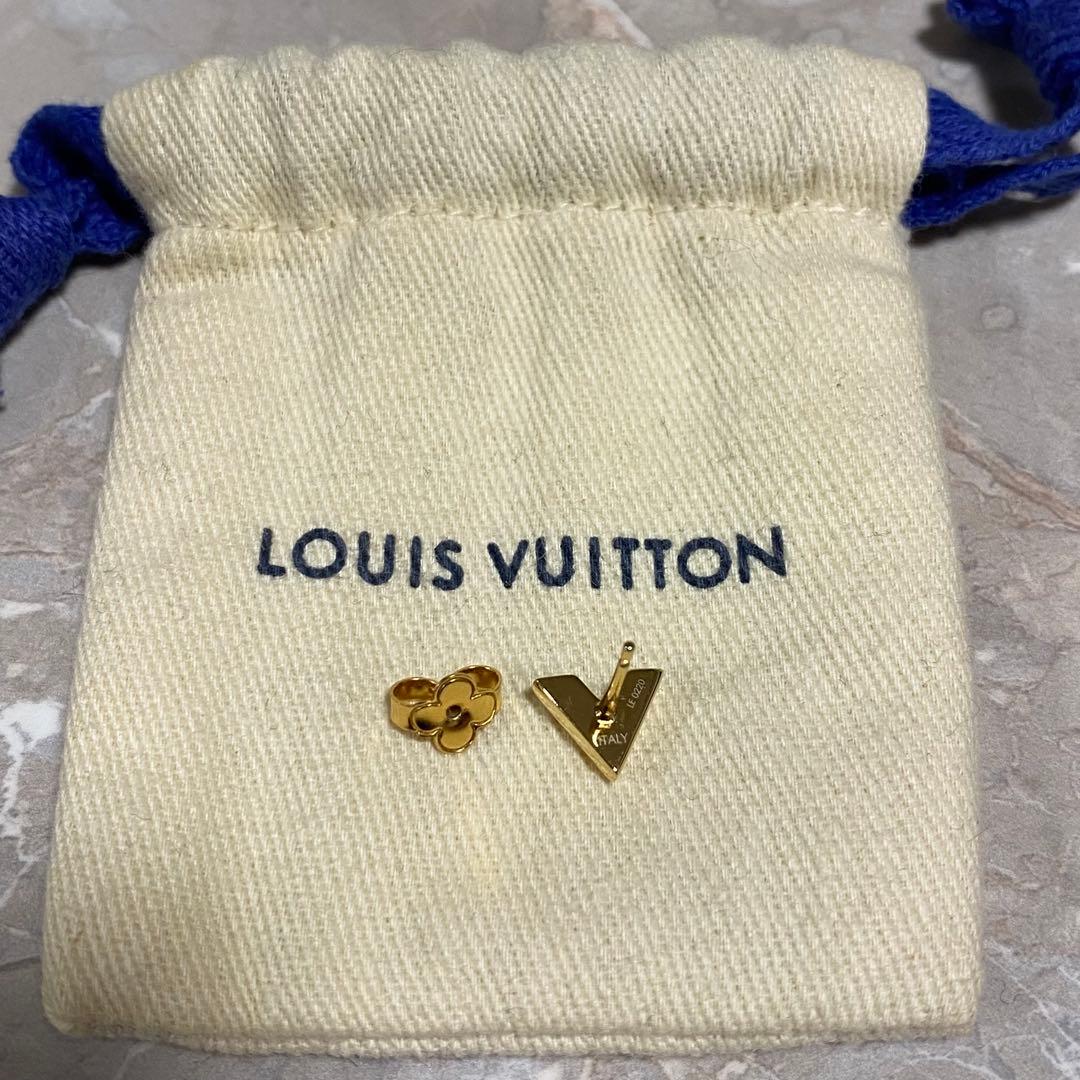 ルイヴィトン　LOUIS VUITTON ゴールド ピアス　片耳　ポーチ付き