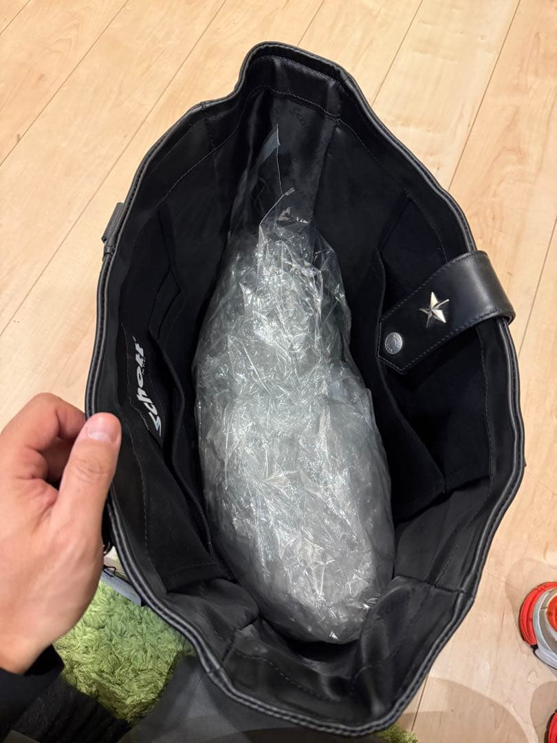 む　《新品未使用》　Schott ライダース　トートバッグ　ブラック