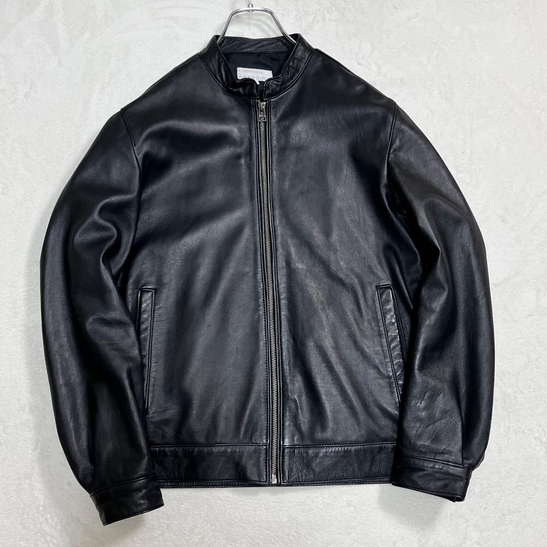 『ABAHOUSE アバハウス』ライダースレザージャケット 羊革 ジップアップ