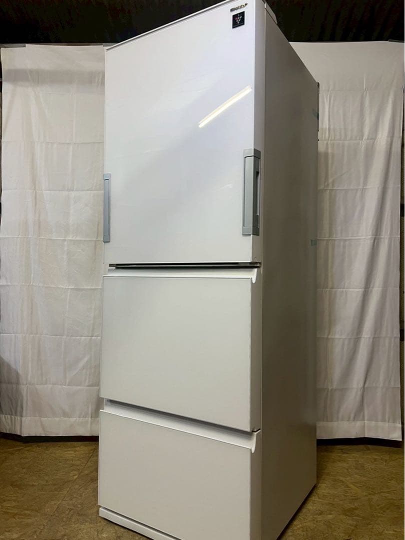 【ニコニコ】SHARP 3ドア冷蔵庫 SJ-GW35C-W 2017年製