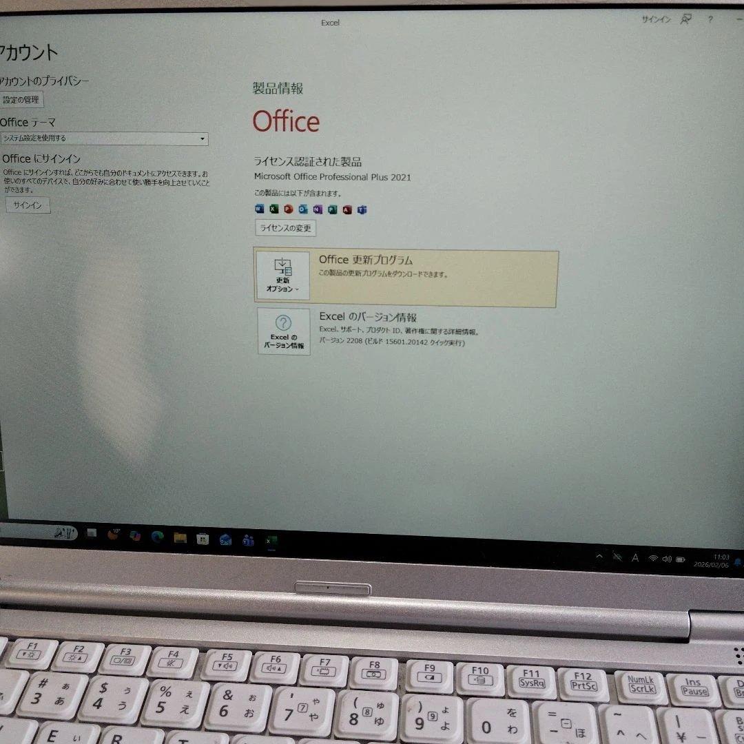 Windowsノート本体 Let's note CF-SV9 R23VS, 512GB, 4840hr