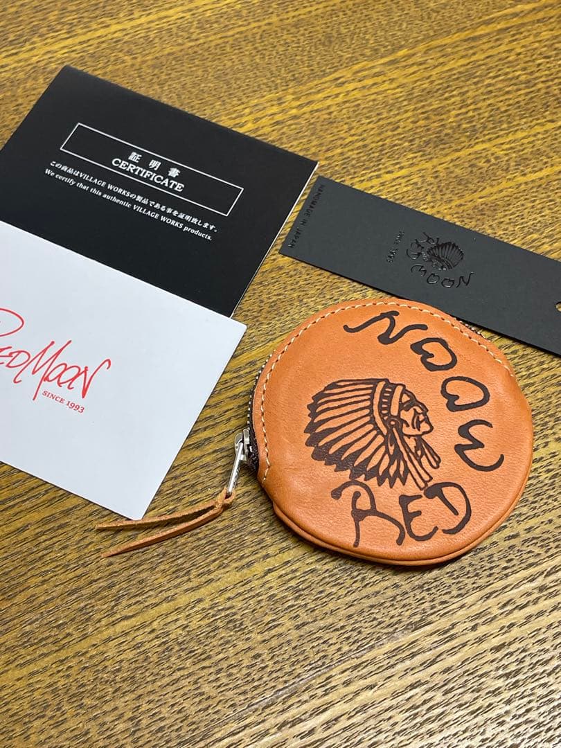 未使用品 REDMOON レッドムーン　小銭入れ　ケース　本革　レザー