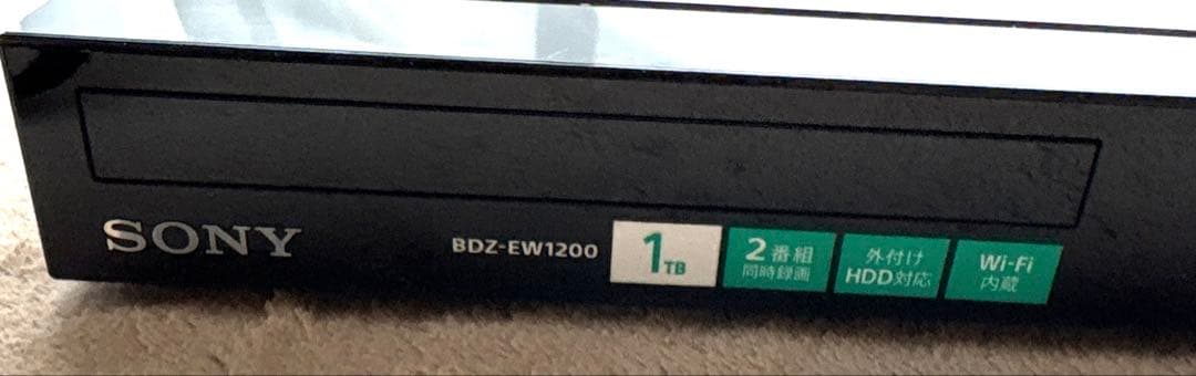 【匿名発送】SONY Blu-ray DiscBDZ-EW1200 2014年製