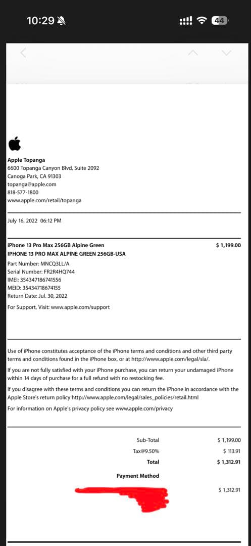 スマートフォン本体 iPhone 13 Pro Max Alpine Green 256GB