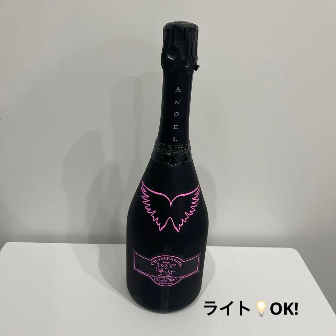 ANGEL シャンパン 黒と赤デザイン