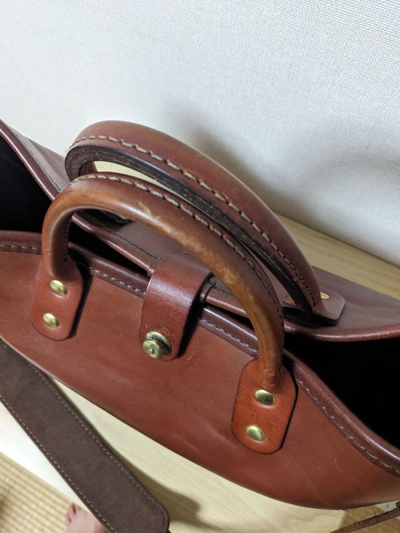 ヘルツ　横型2wayトートバッグ(T-146)　チョコ