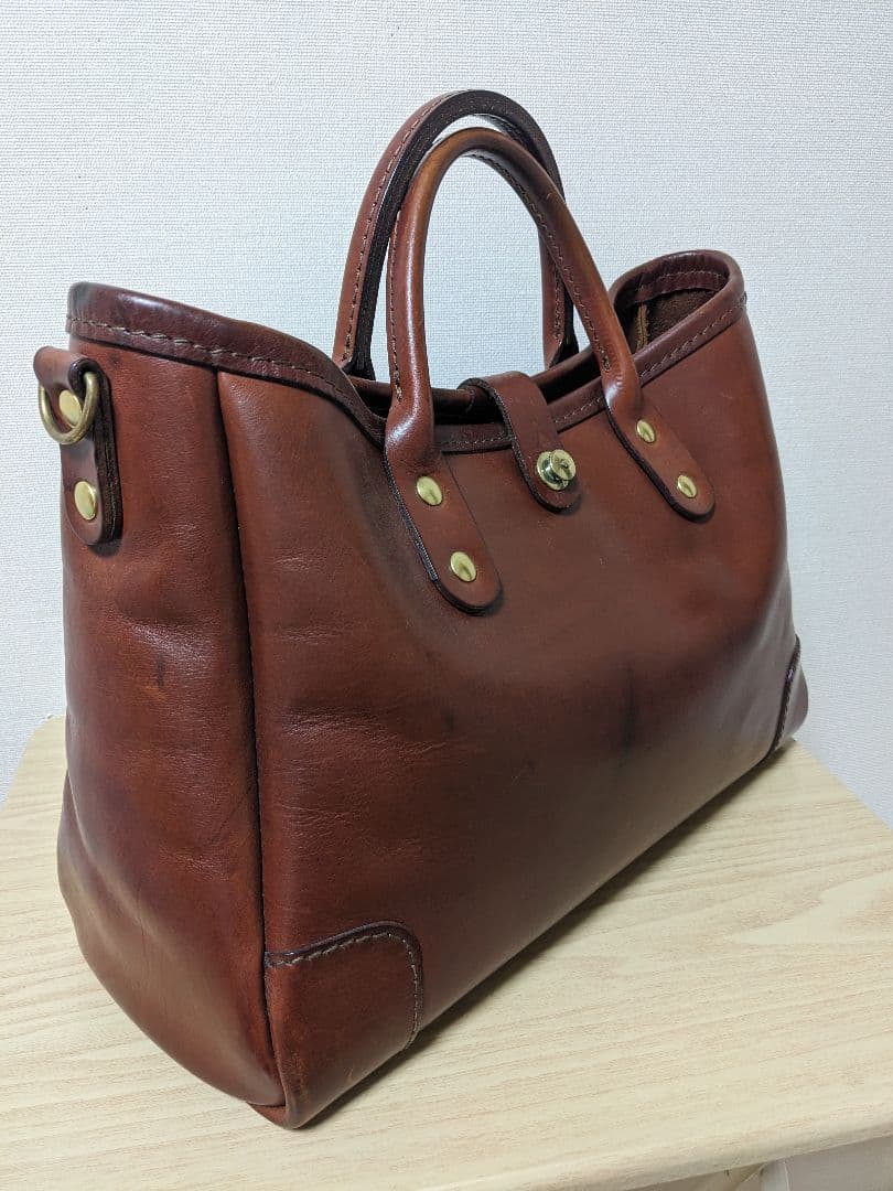 ヘルツ　横型2wayトートバッグ(T-146)　チョコ