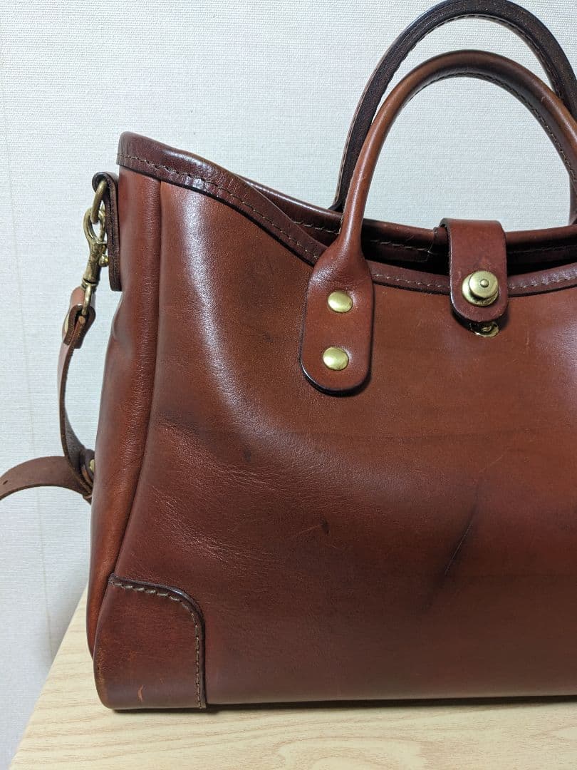 ヘルツ　横型2wayトートバッグ(T-146)　チョコ