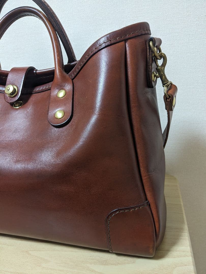 ヘルツ　横型2wayトートバッグ(T-146)　チョコ