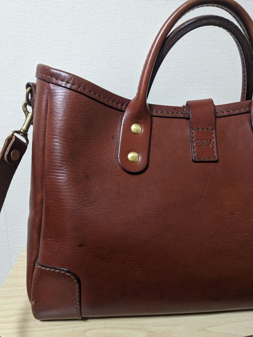 ヘルツ　横型2wayトートバッグ(T-146)　チョコ