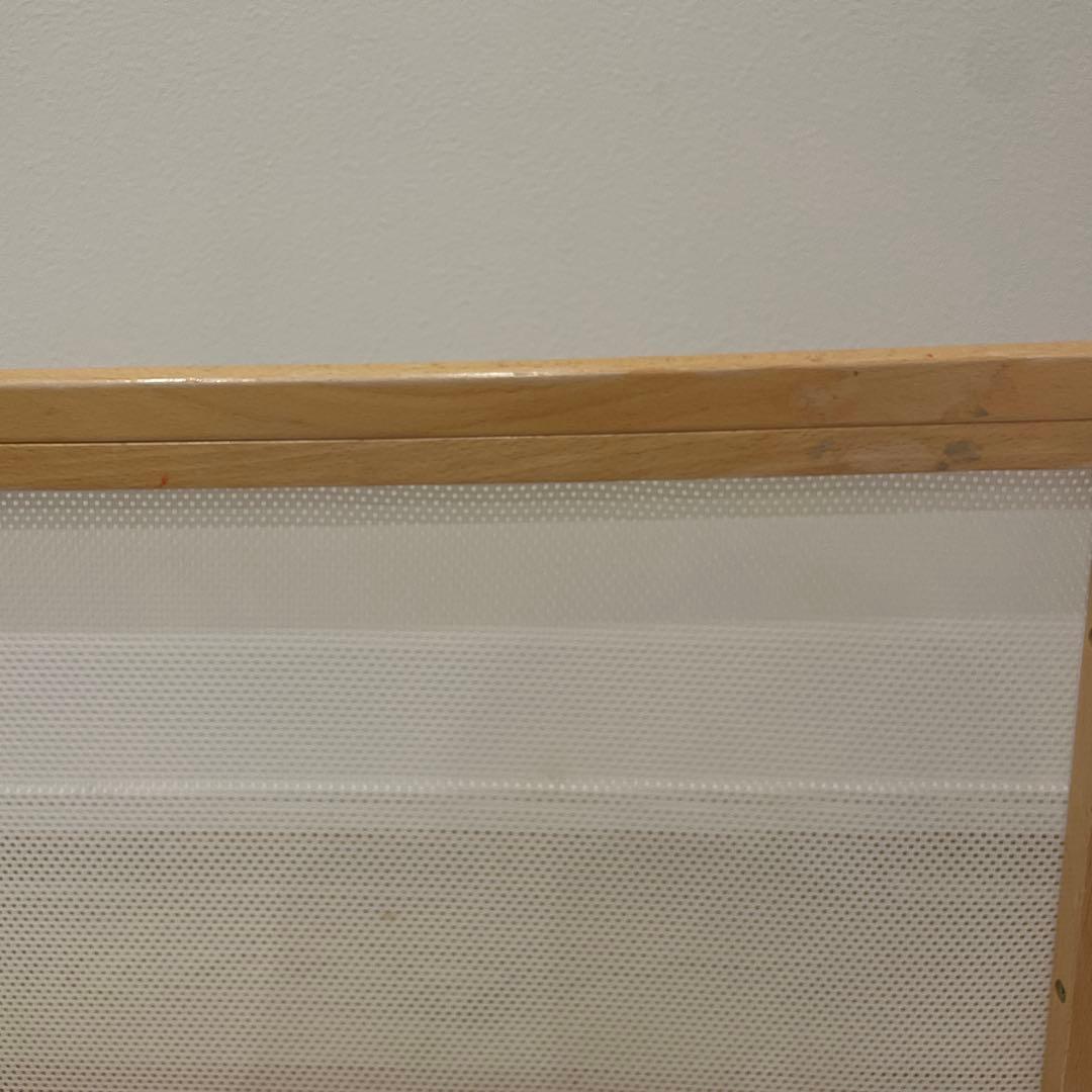 リリワゴン　マットレス付き　木製ベビーベッド キャスター付き