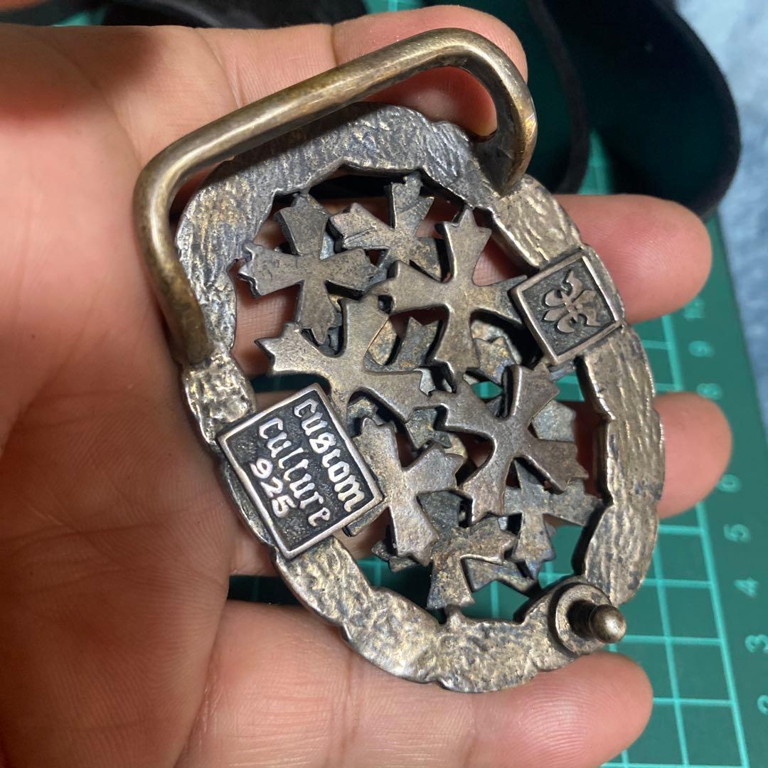 すごくCUSTOM CULTURE 925 ベルト　クロス十字　バックル