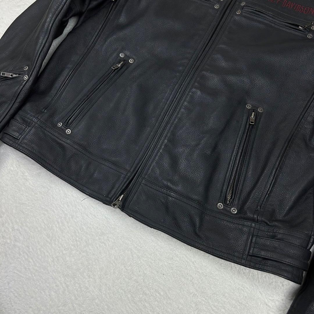 激レア XXL相当 HARLEY-DAVIDSON ライダースジャケット スカル