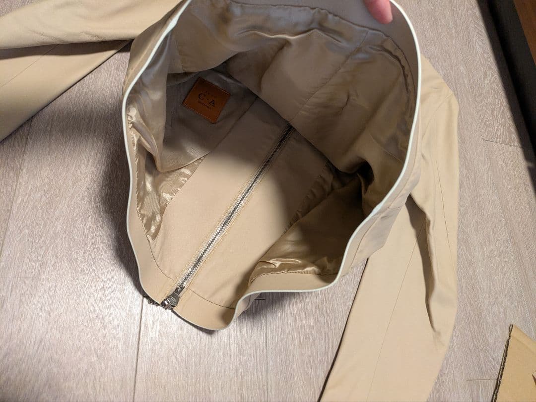 M 1945　ca max ラムレザーシングルライダースジャケット 48