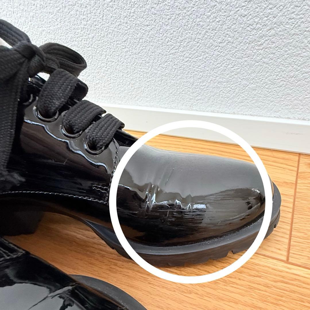 【1回のみ使用】miumiu レースアップシューズ ブラック ローファー