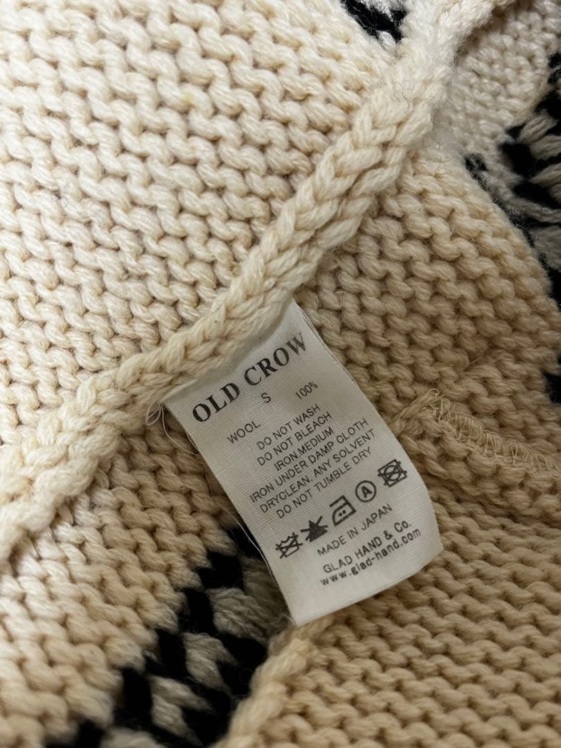 OLD CROW GLAD HAND カウチンニット