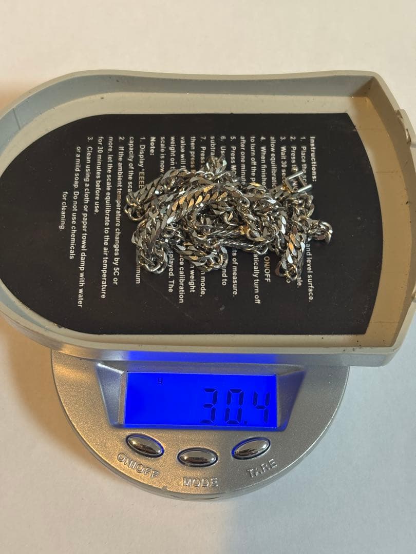 【新品未使用】プラチナネックレス　喜平6面ダブル　PT850 約50cm約30g