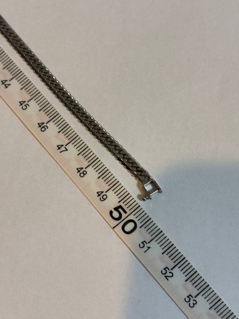 【新品未使用】プラチナネックレス　喜平6面ダブル　PT850 約50cm約30g