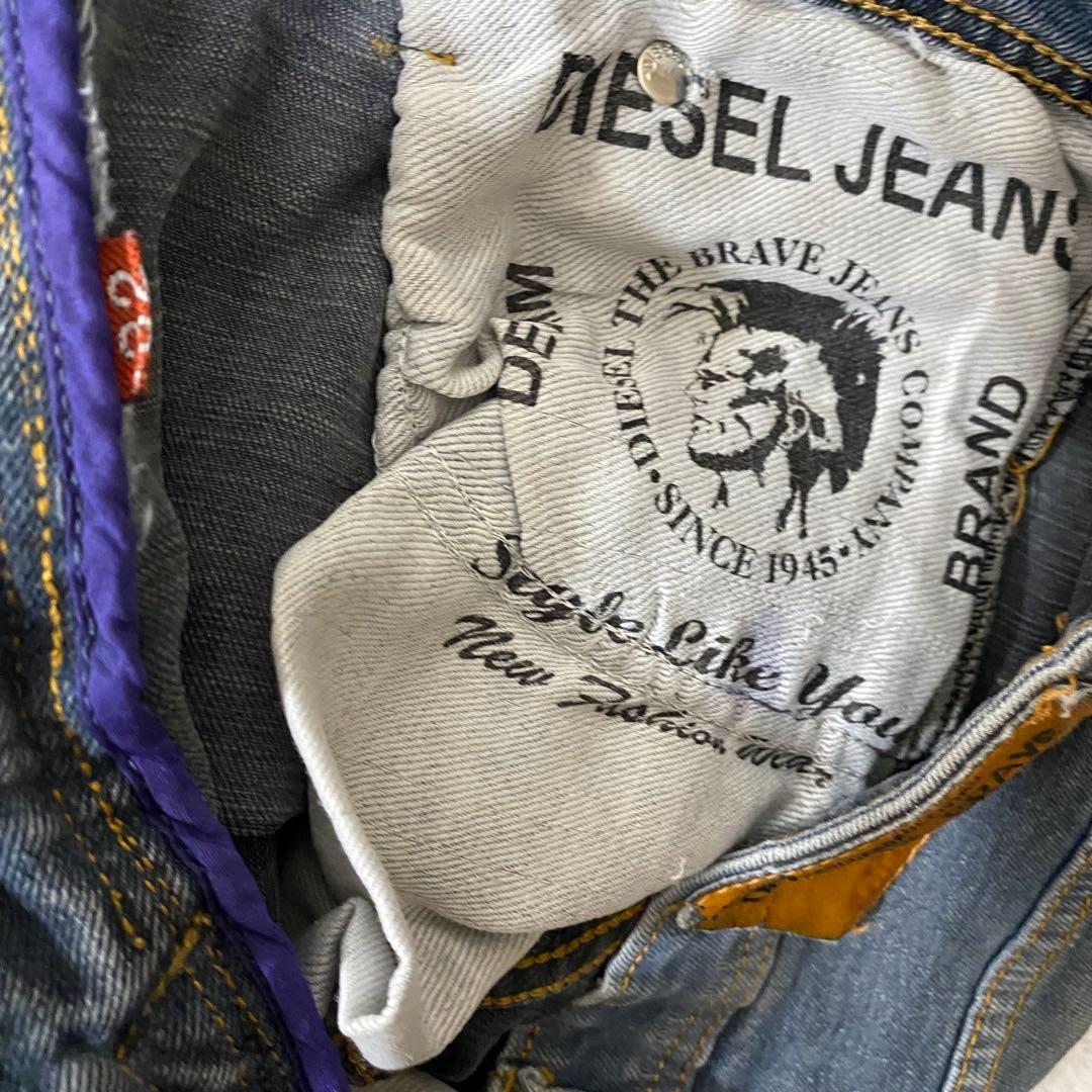 て*ら様 DIESEL ディーゼル ストレートデニム ジーンズW32総丈98cm