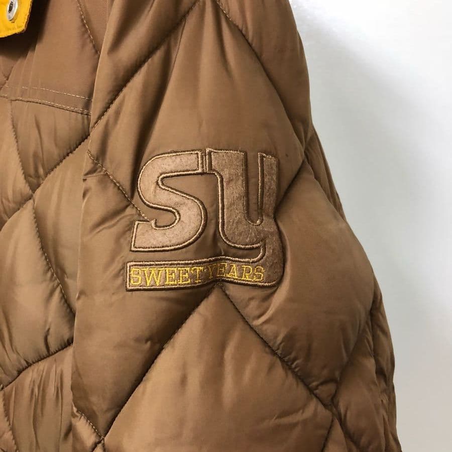 専用SWEET YEARS フード付きボア襟パデッドキルティングブルゾン XL