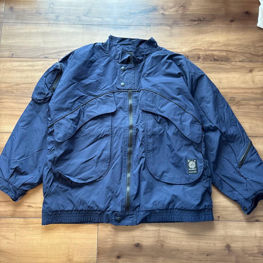 Wave of Sand 砂波　ナイロンジャケット　ネイビー