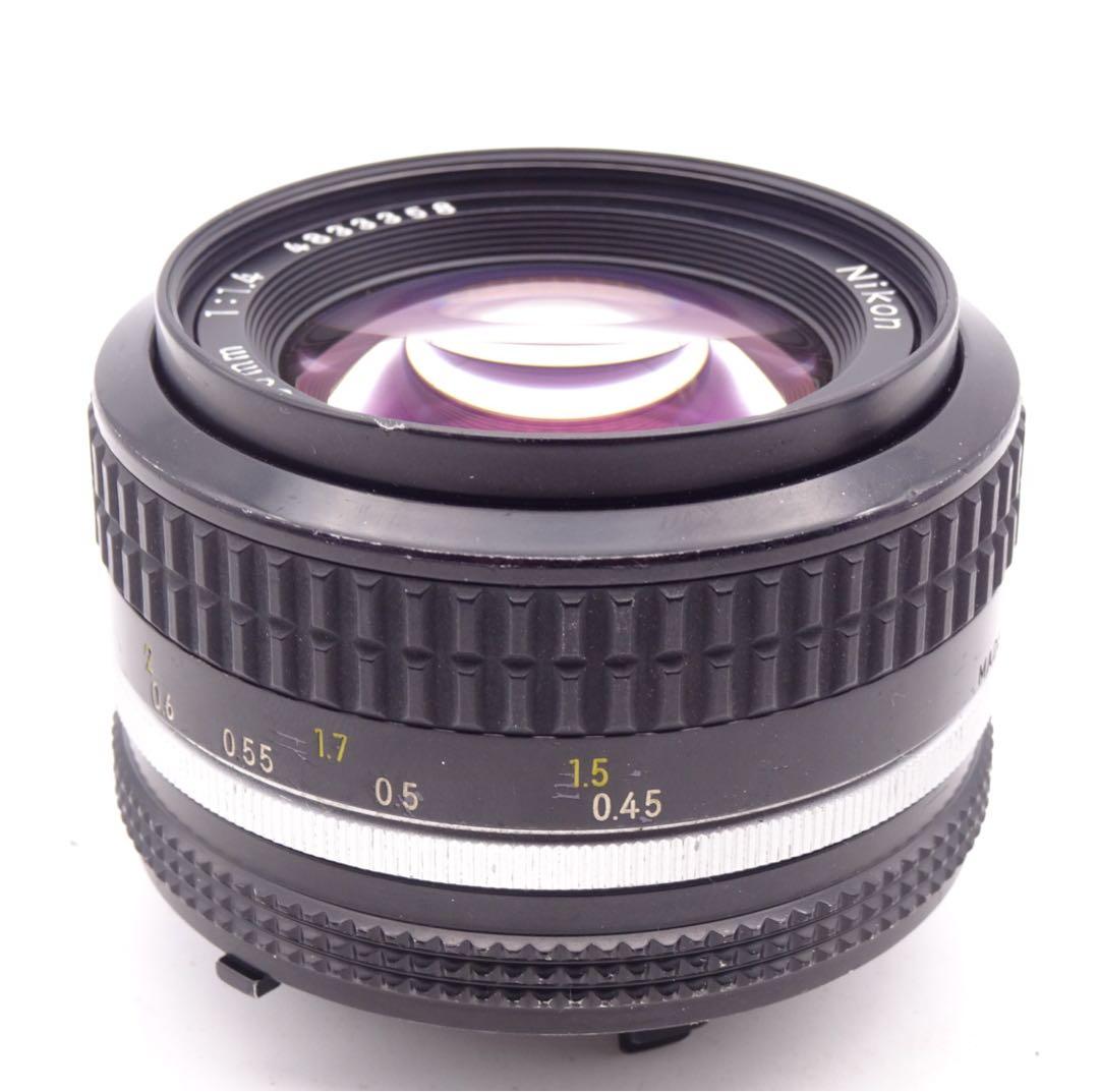 【絞りOK】 Nikon Ai Nikkor F1.4 50mm 単焦点レンズ