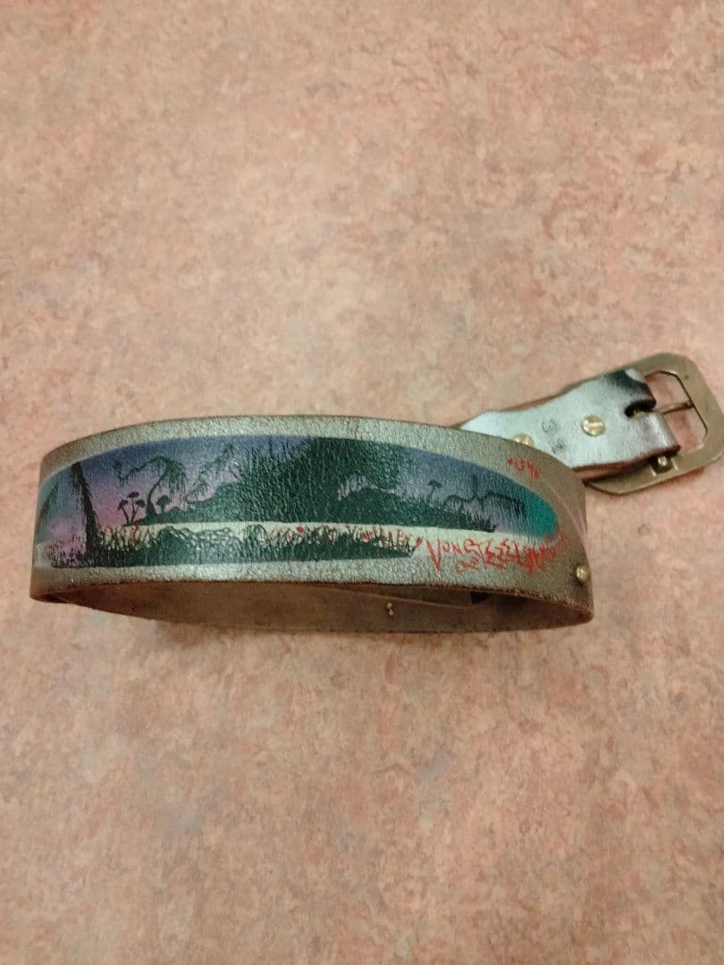 サウスパラディソ レザーベルト ハワイアン 32 レッドリーチュエ