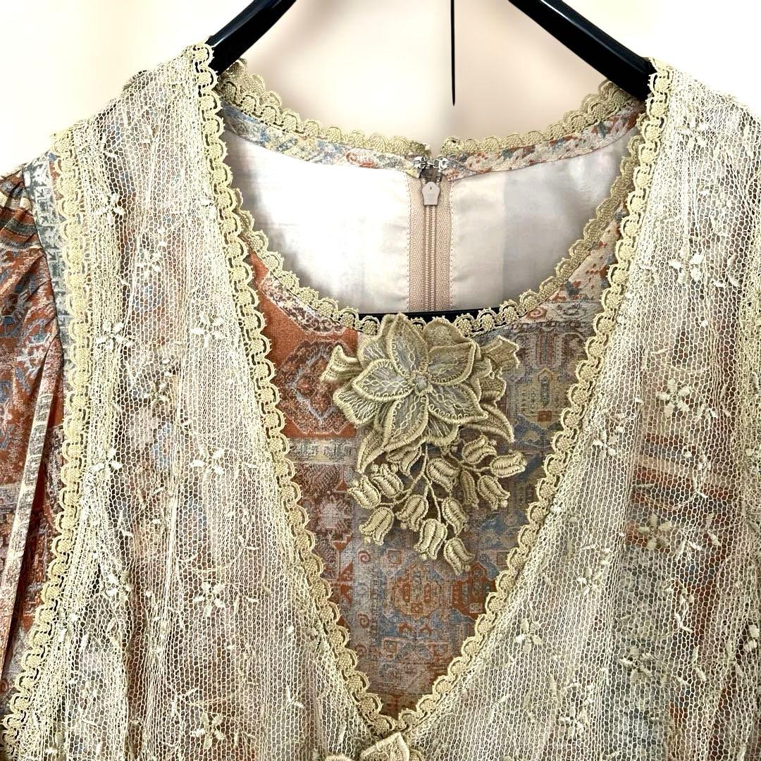 裸衣夢♡レースフレアスカート ワンピース