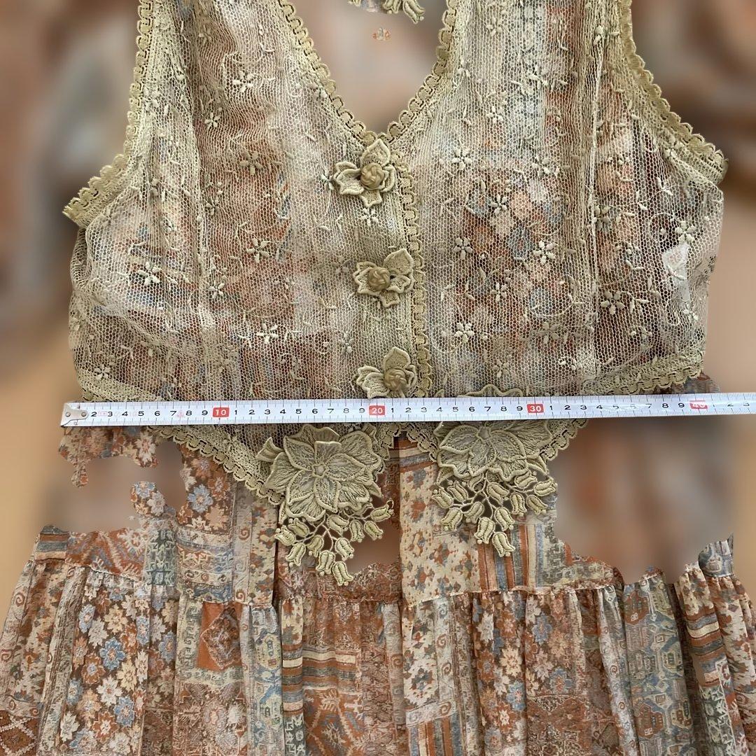 裸衣夢♡レースフレアスカート ワンピース