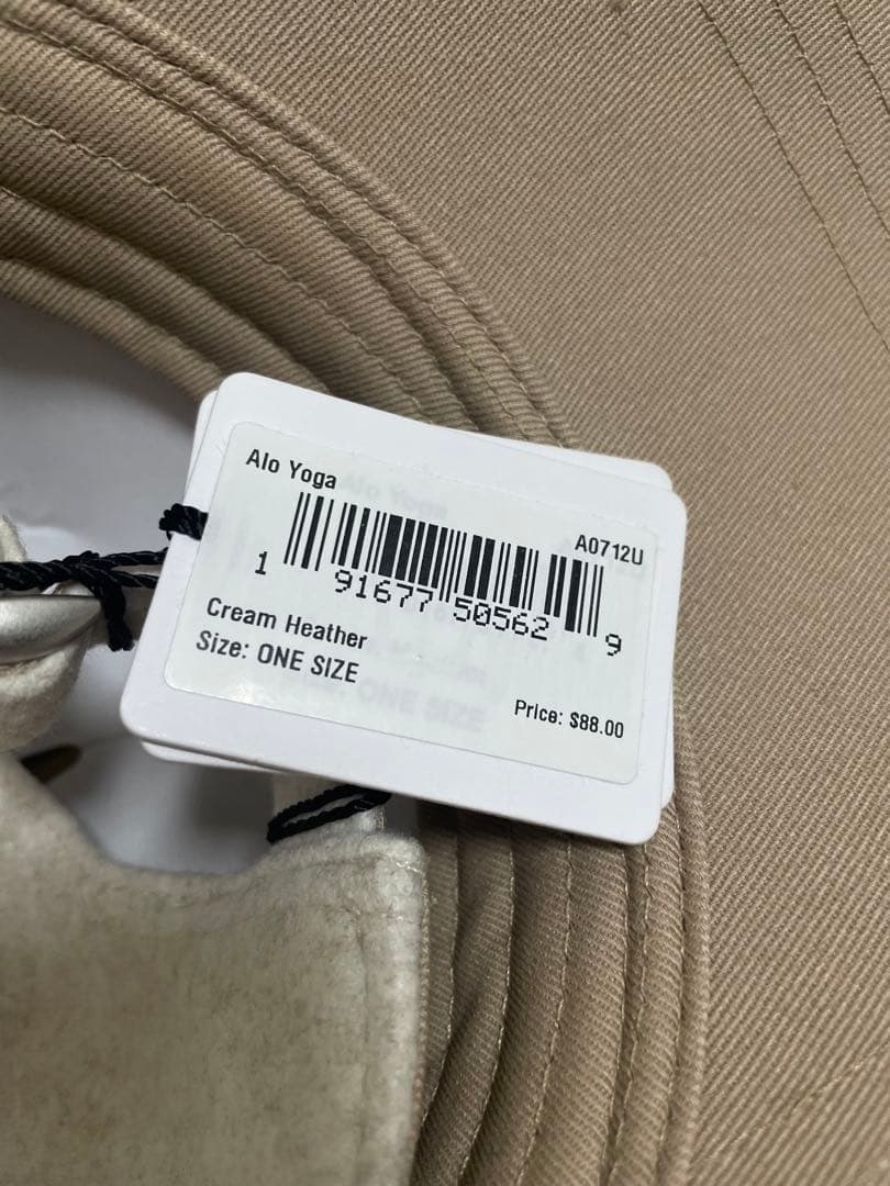 Alo Yoga キャップ Cream Heather 新品未使用タグ付き
