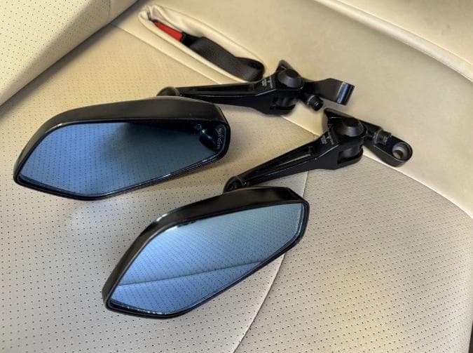 TANAX タナックス AOS3B シャークミラー3B ブルー鏡 ブラック