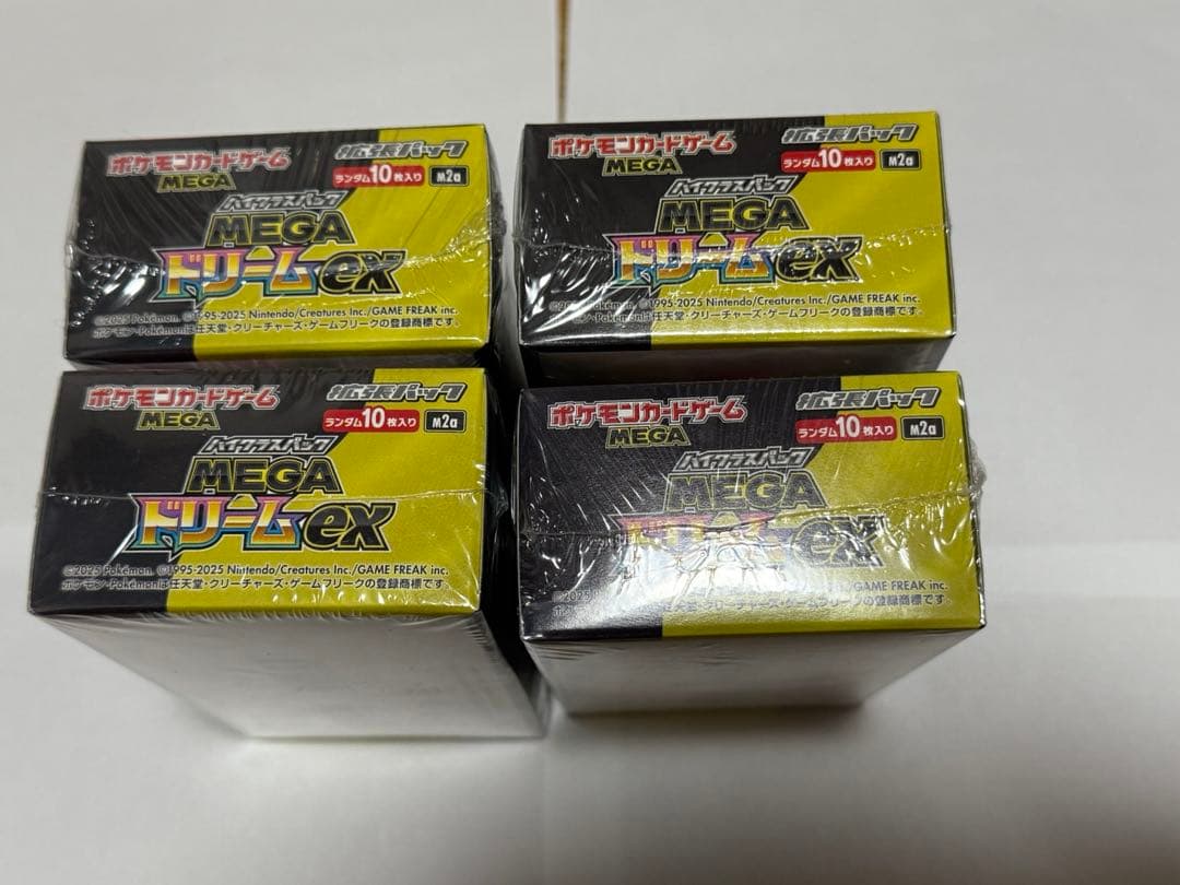 シュリンク付き　ポケモンカード　MEGAドリームex 4BOX