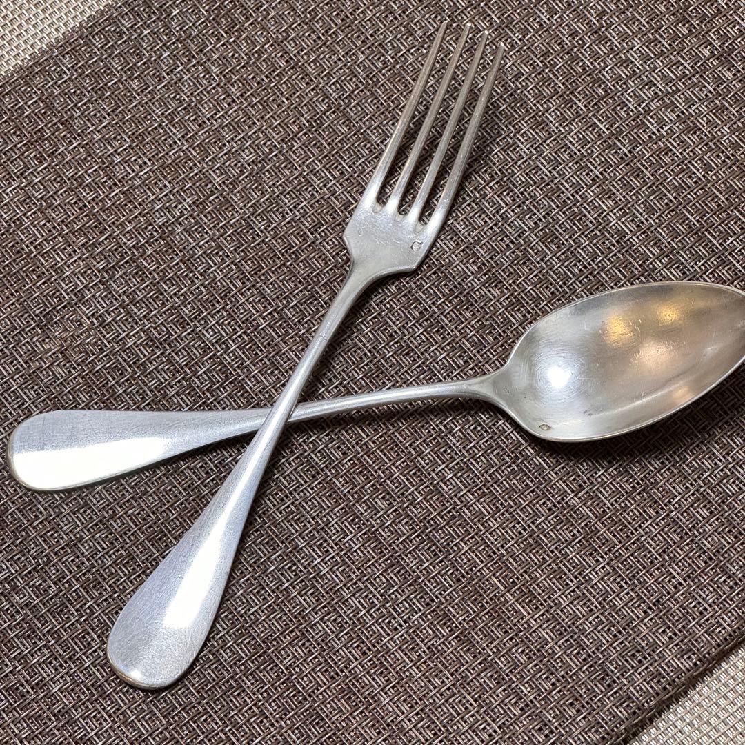 フレンチアンティーク スターリングシルバー カトラリーセット(スプーンフォーク）