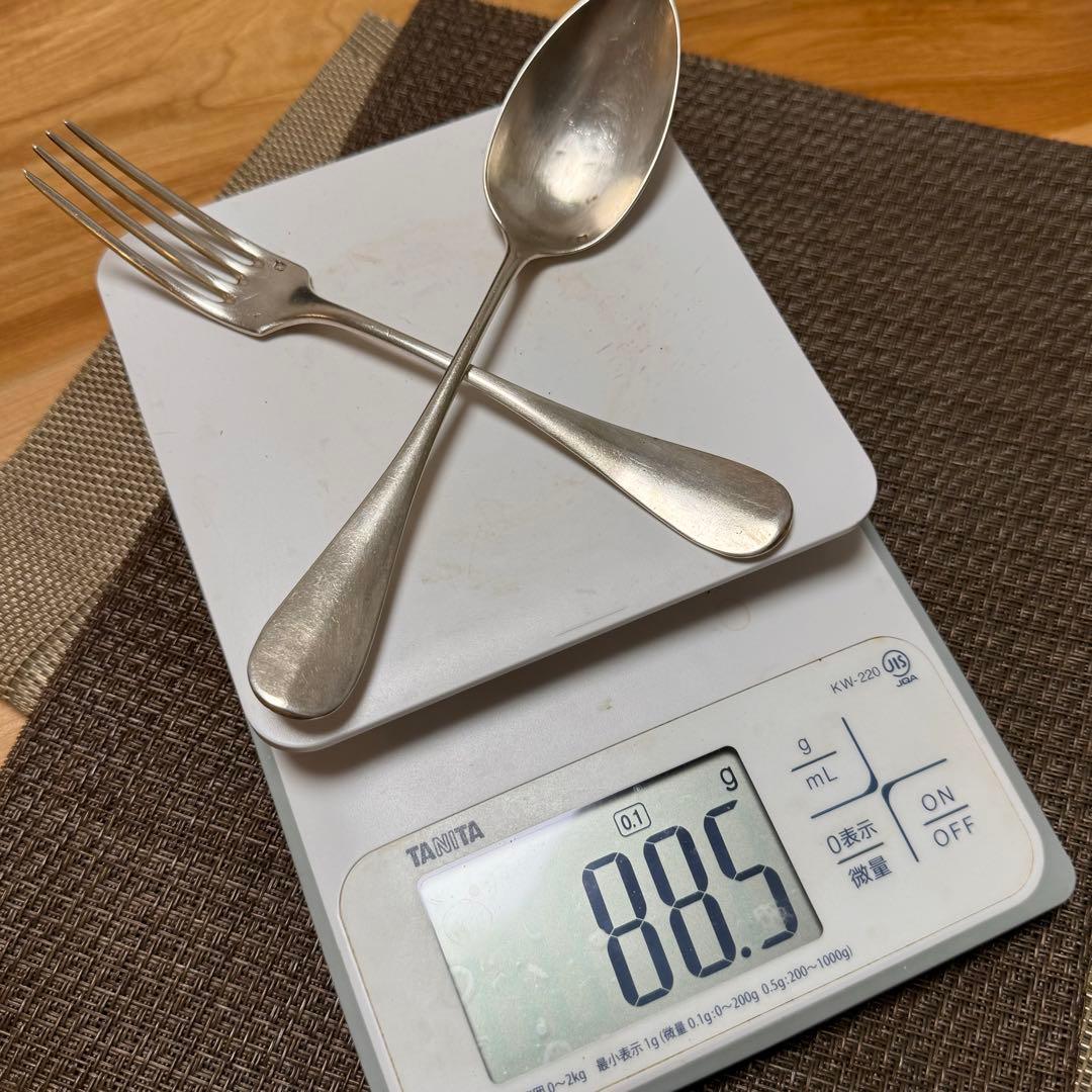 フレンチアンティーク スターリングシルバー カトラリーセット(スプーンフォーク）