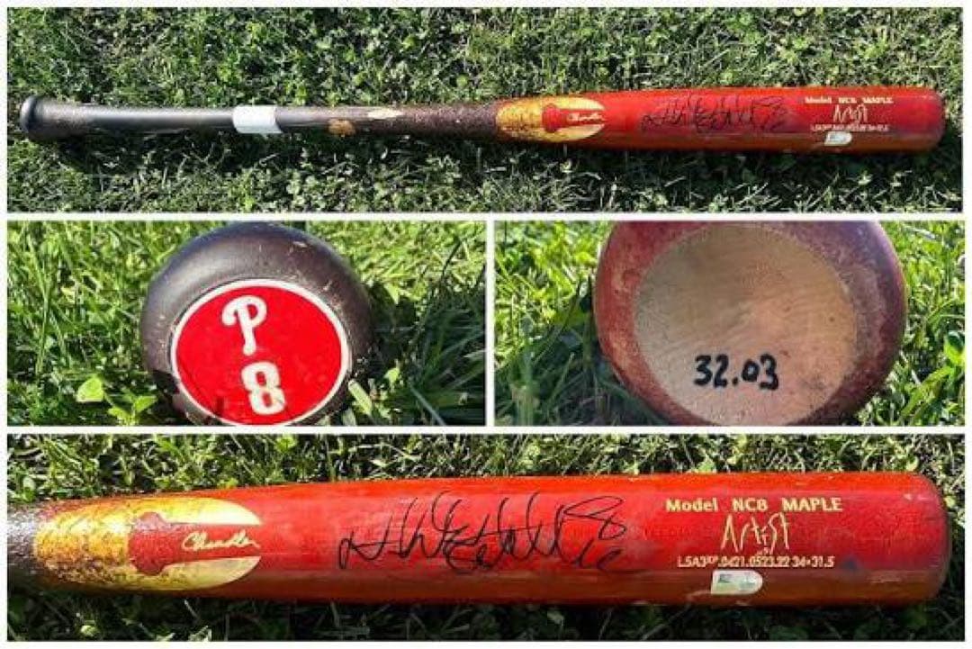 大谷選手愛用　チャンドラーバット　フィリーズ　ニックカステヤノス　NC8