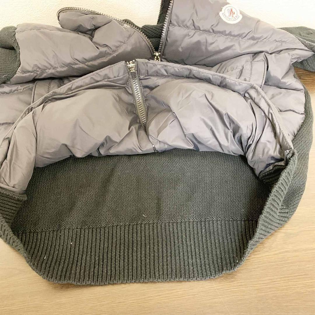 【良品】モンクレール マグリア カーディガン ニット切替 ダウンジャケット