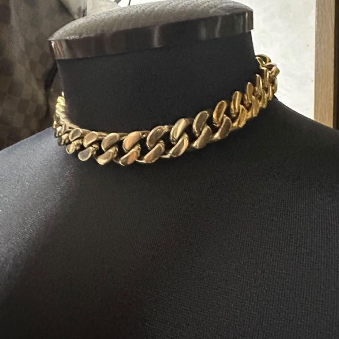 SAINT LAURENT メタルカーブ チェーン ネックレス