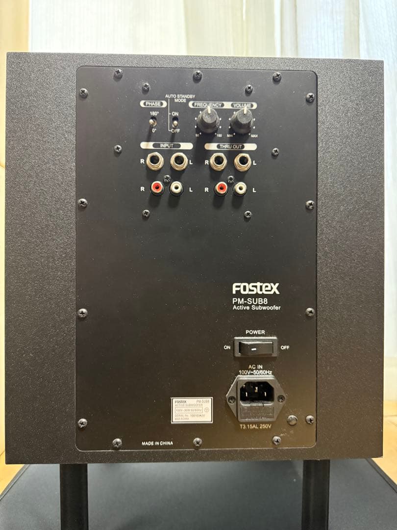 FOSTEX PM-SUB8 サブウーファー 専用台 ケーブル