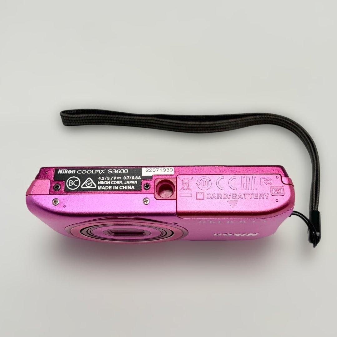 美品✨Nikon COOLPIX S3600 ピンク 動作確認済 送料無料 匿名