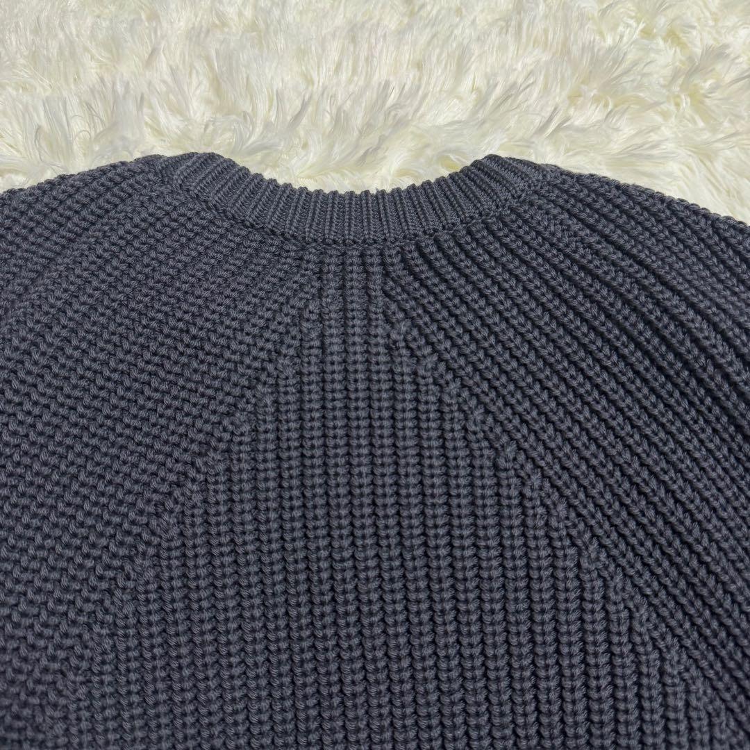 バトナー BATONER シグネチャー クルーネック ニット グレー Lサイズ