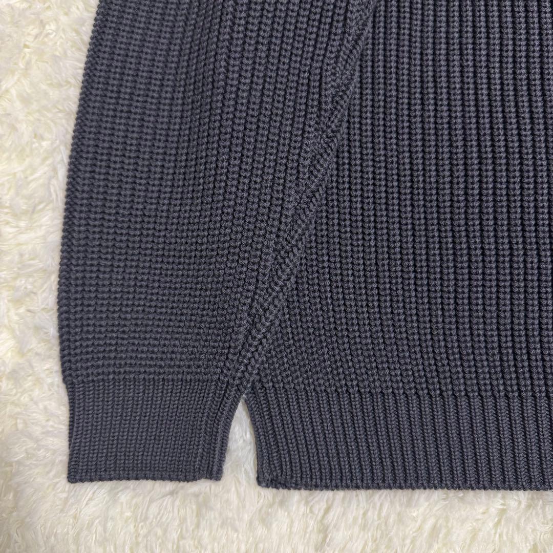 バトナー BATONER シグネチャー クルーネック ニット グレー Lサイズ