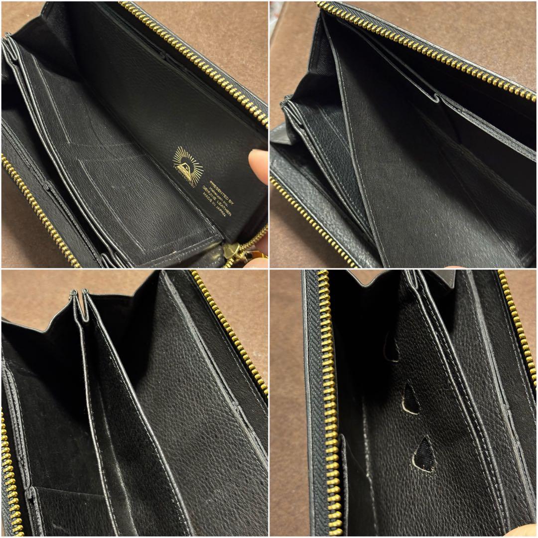 Hallelujah TIDY2.0 MANO ブラックＬ字ジップ長財布