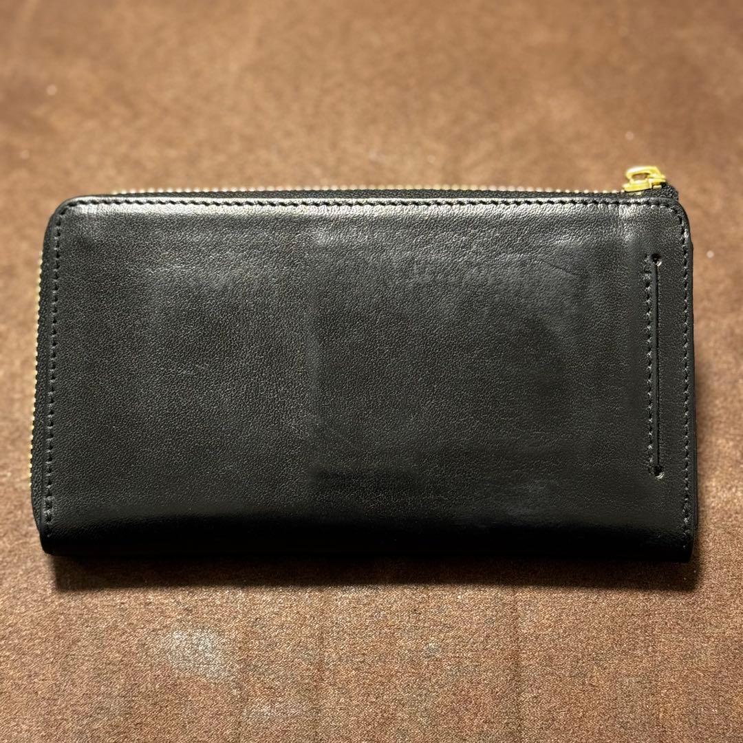 Hallelujah TIDY2.0 MANO ブラックＬ字ジップ長財布