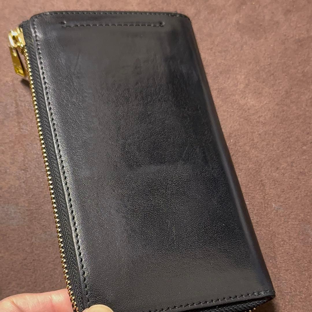 Hallelujah TIDY2.0 MANO ブラックＬ字ジップ長財布